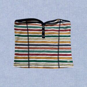 PacSun Me to We Multicolor Striped Crop Top